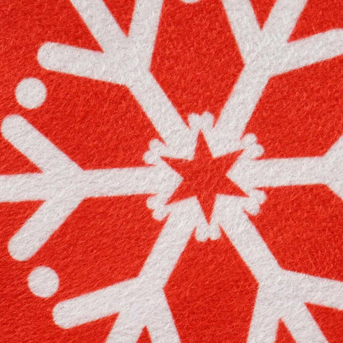 Stuffed Christmas Snowflake Printed Pillow - Uncommongifts.in